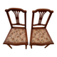 Paire de chaises Louis XVI restaurées – dossier ajouré, bois massif