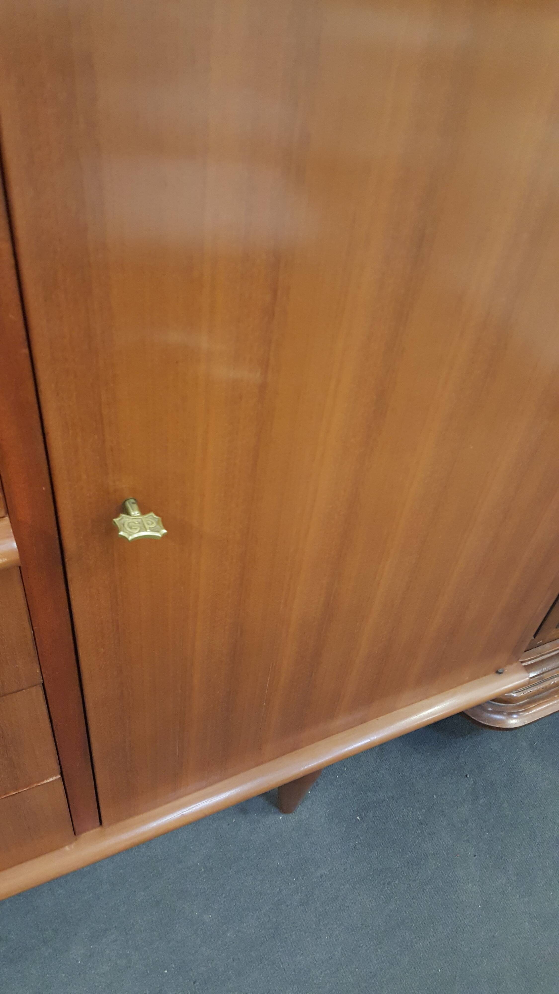 Libary by Gaston Poisson around 1950 teak