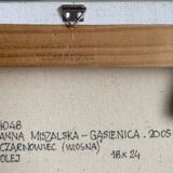 Pendant of hst paintings "landscape" by anna miszalska-gąsienica (1962)