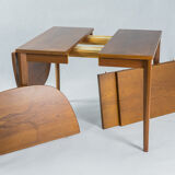 Danish teak table with extensions, vintage scandinavian 1960s