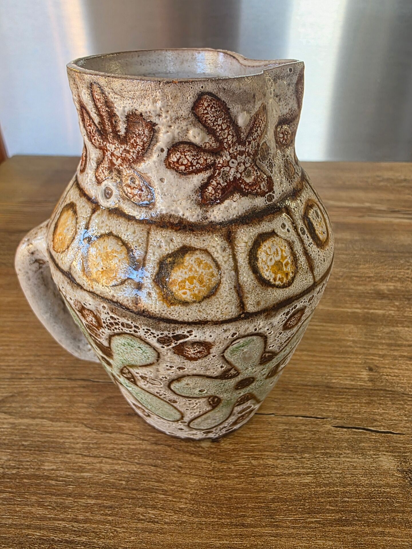 Small Ceramic Jug Vallauris Malarmey (Old Mill 1954-1957)