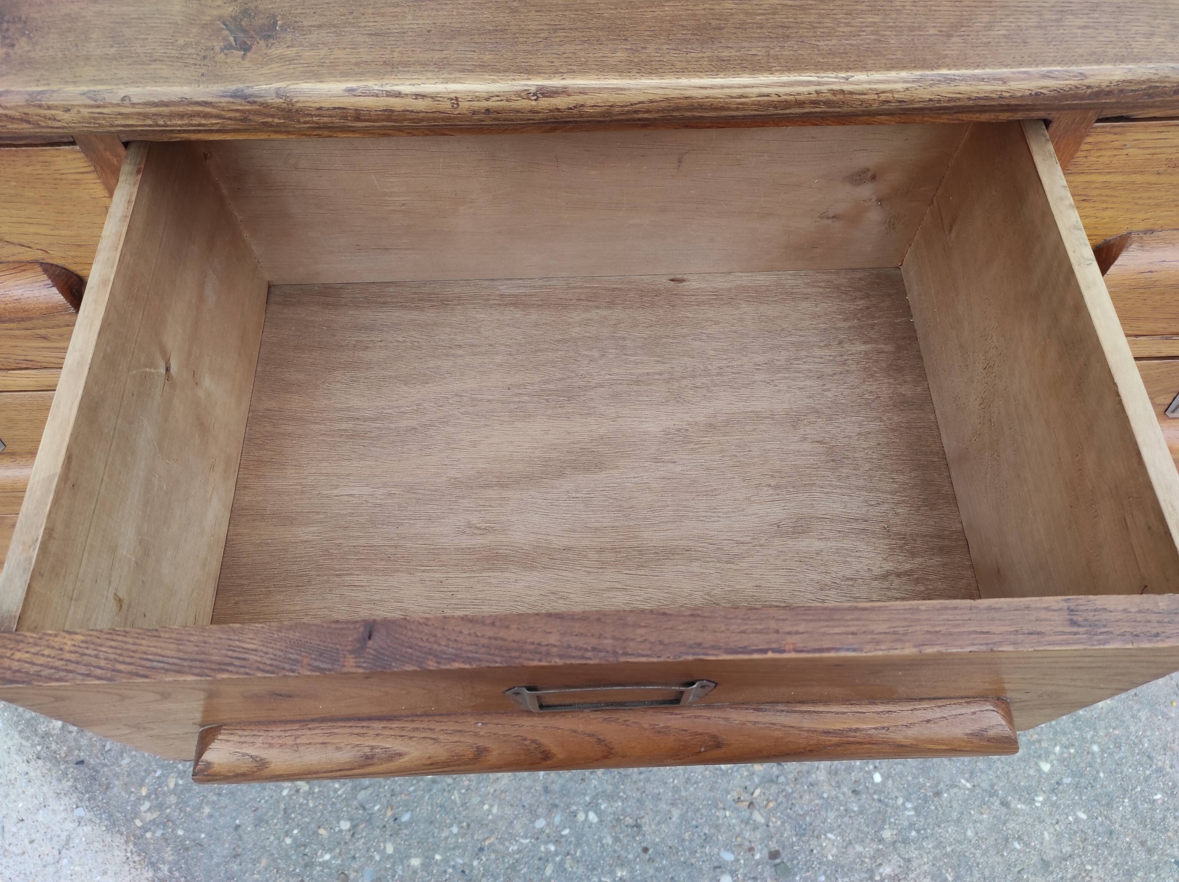 Trade furniture with 12 drawers in gilded oak