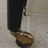 Vintage all-purpose piece of furniture from the 70s on casters with two shelves