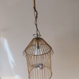 Vintage suspension in the shape of a bird cage