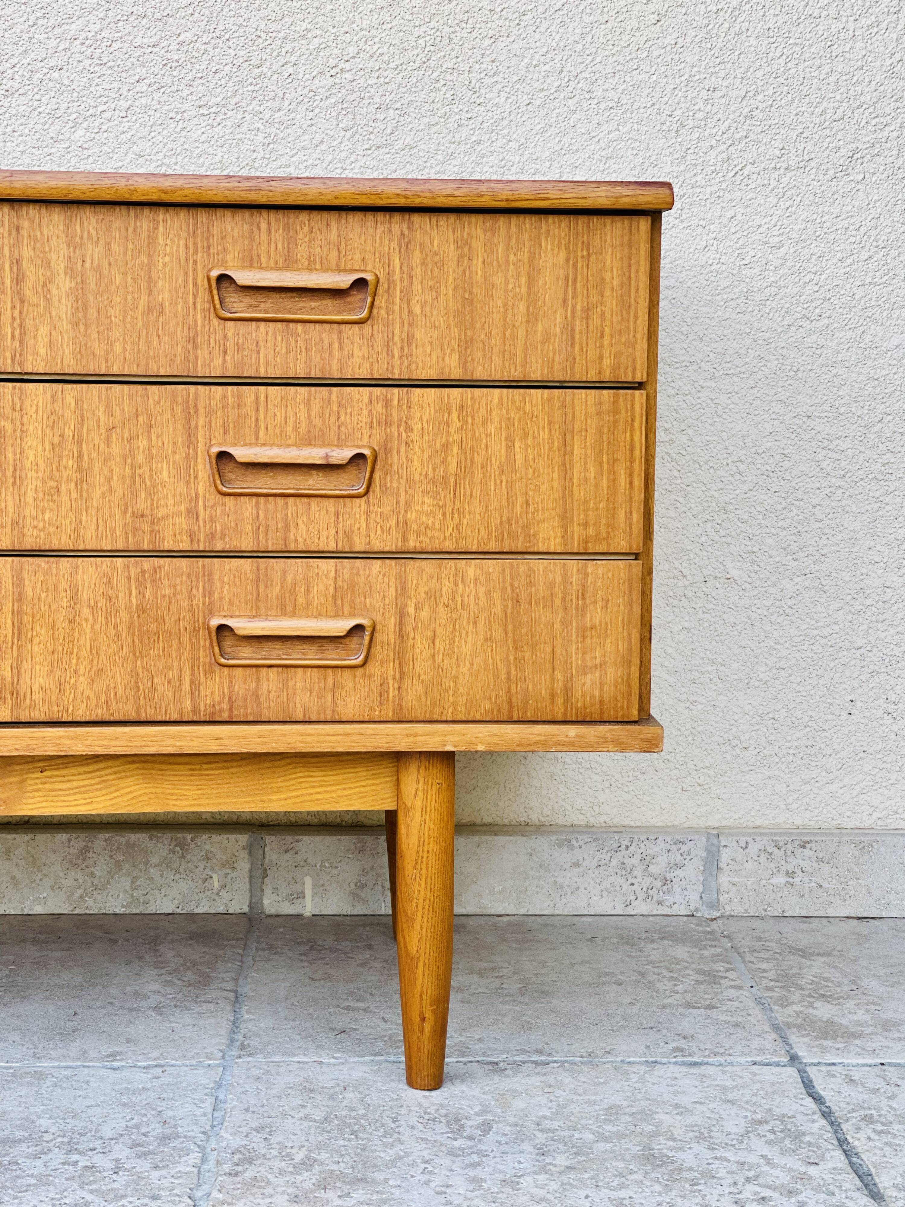 Scandinavian teak row