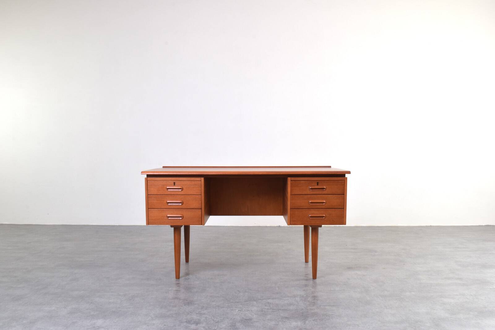 Mid-Century Danish Teak Executive Desk, 1960s.