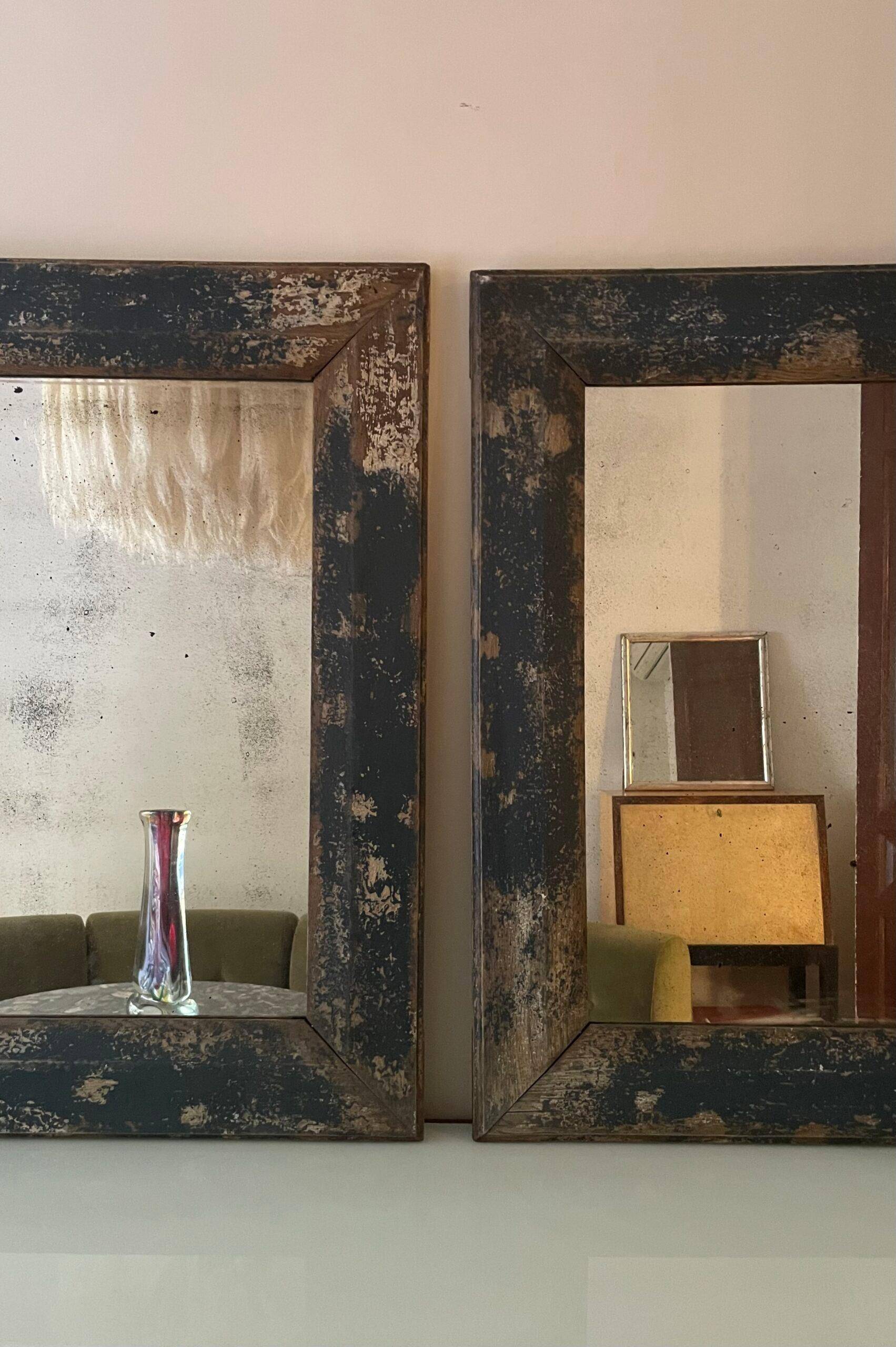 Pair of 18th century Italian mirrors