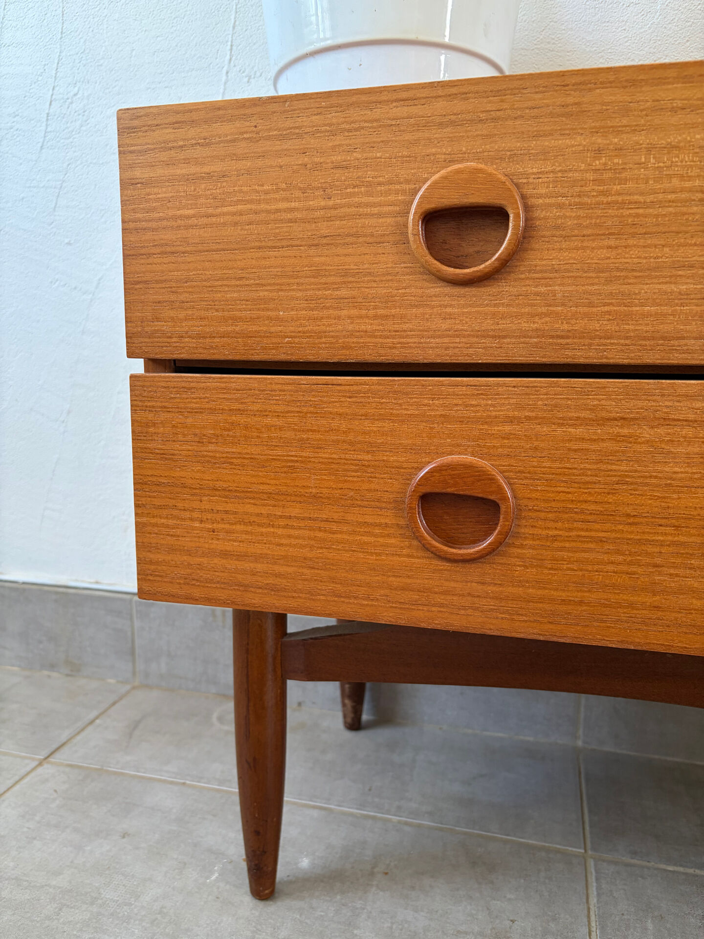 Scandinavian teak bedside table/nightstand