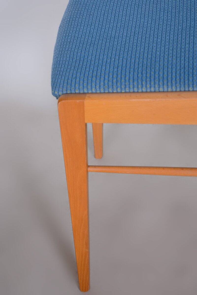 Chaises de salle à manger en hêtre de milieu de siècle attribuées à Dyha Brno, années 1950, ensemble de 4