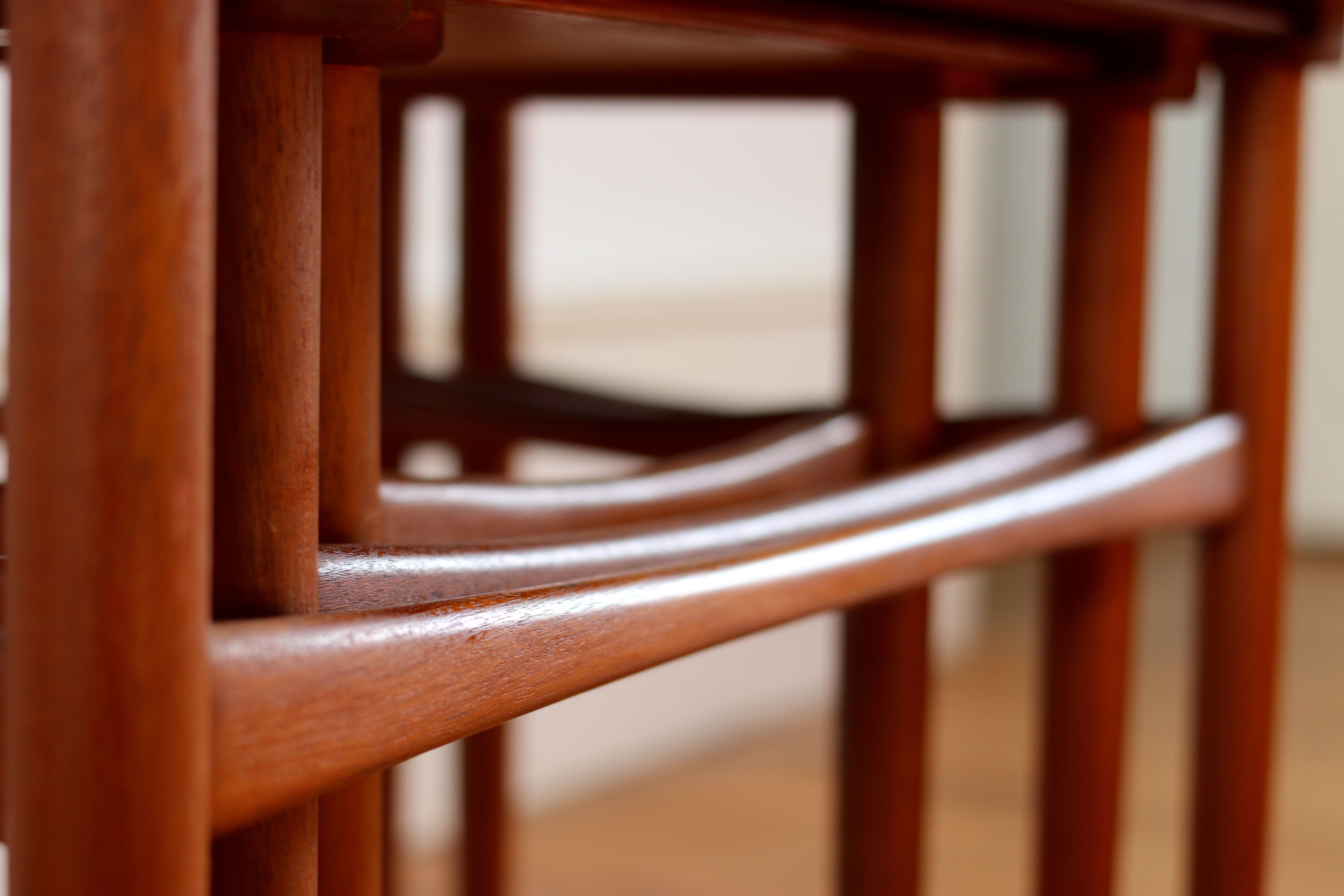Scandinavian trundle tables made in teak Kai Kristiansen