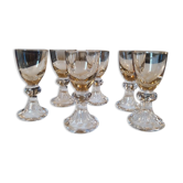 6 verres à digestif en cristal