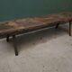 Wooden bench with deep seat