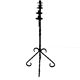 Large Vintage Mid 20th century wrought iron floor candle stick