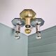 Ceiling light/wall sconce in brass, Motoko Ishii, Staff Leucht