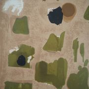 Roger bissiere : paysage ensoleillé - lithographie originale
