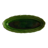 Green clay green clay flat centerpiece with festoons 1960