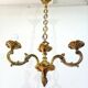 3-Light Bronze Chandelier