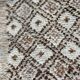 Persian rug in knotted wool beige flower 170x90