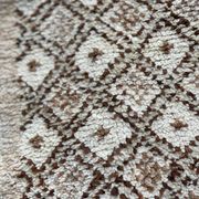 Persian rug in knotted wool beige flower 170x90