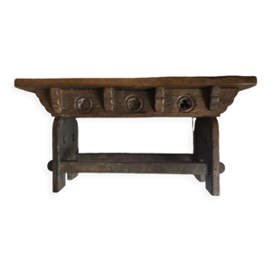 banc ancien en chêne