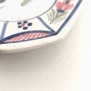 3 small Henriot Quimper plates