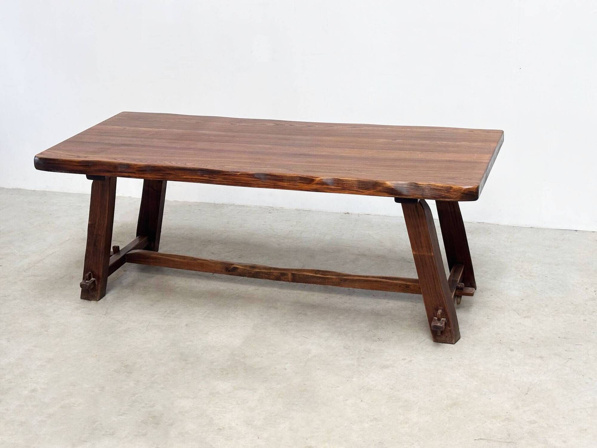 French brutalist dining table inspired by Georges Robert