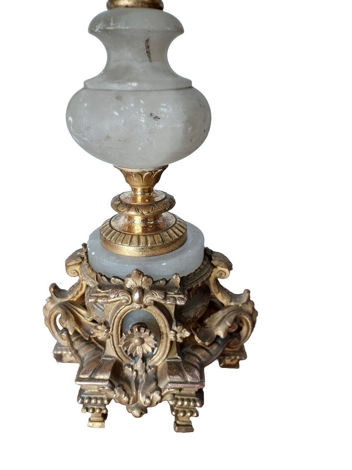 Pair of bronze candlesticks