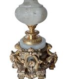 Pair of bronze candlesticks