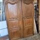 Pair of 19th-century oak cupboard doors