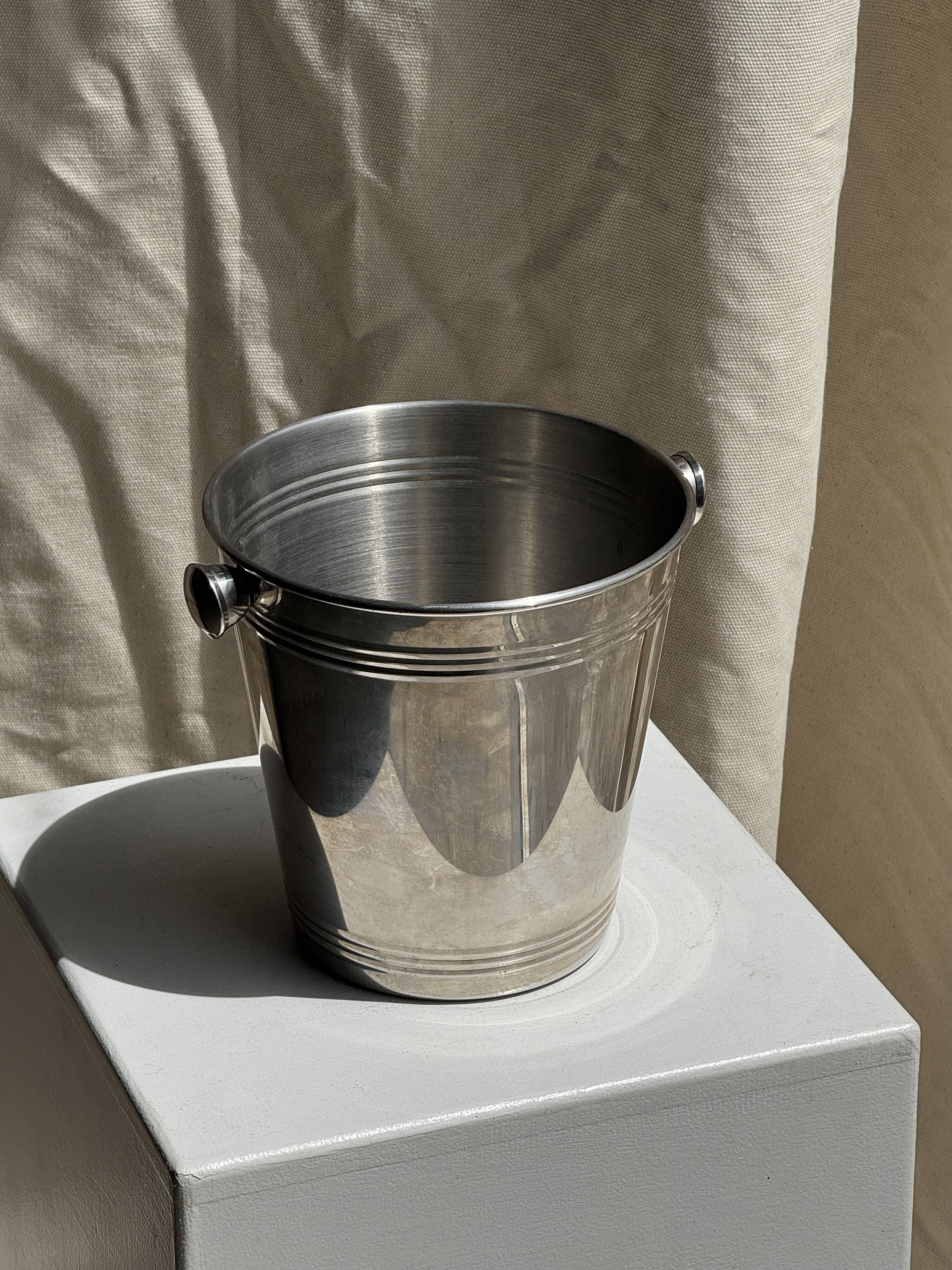 Silver-plated champagne bucket H19 D19