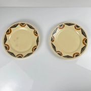 Duo d'assiettes à dessert Art Deco Badonviller, 1920/1930