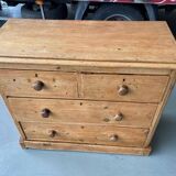 English pine order from the end of the 19th century with 4 drawers