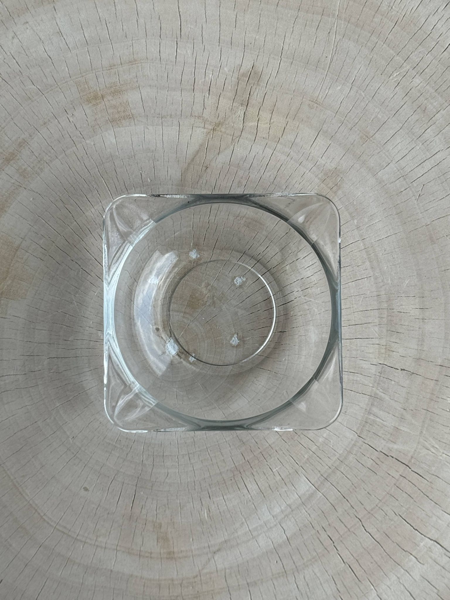 Small square ashtray Duralex Saint Gobain France