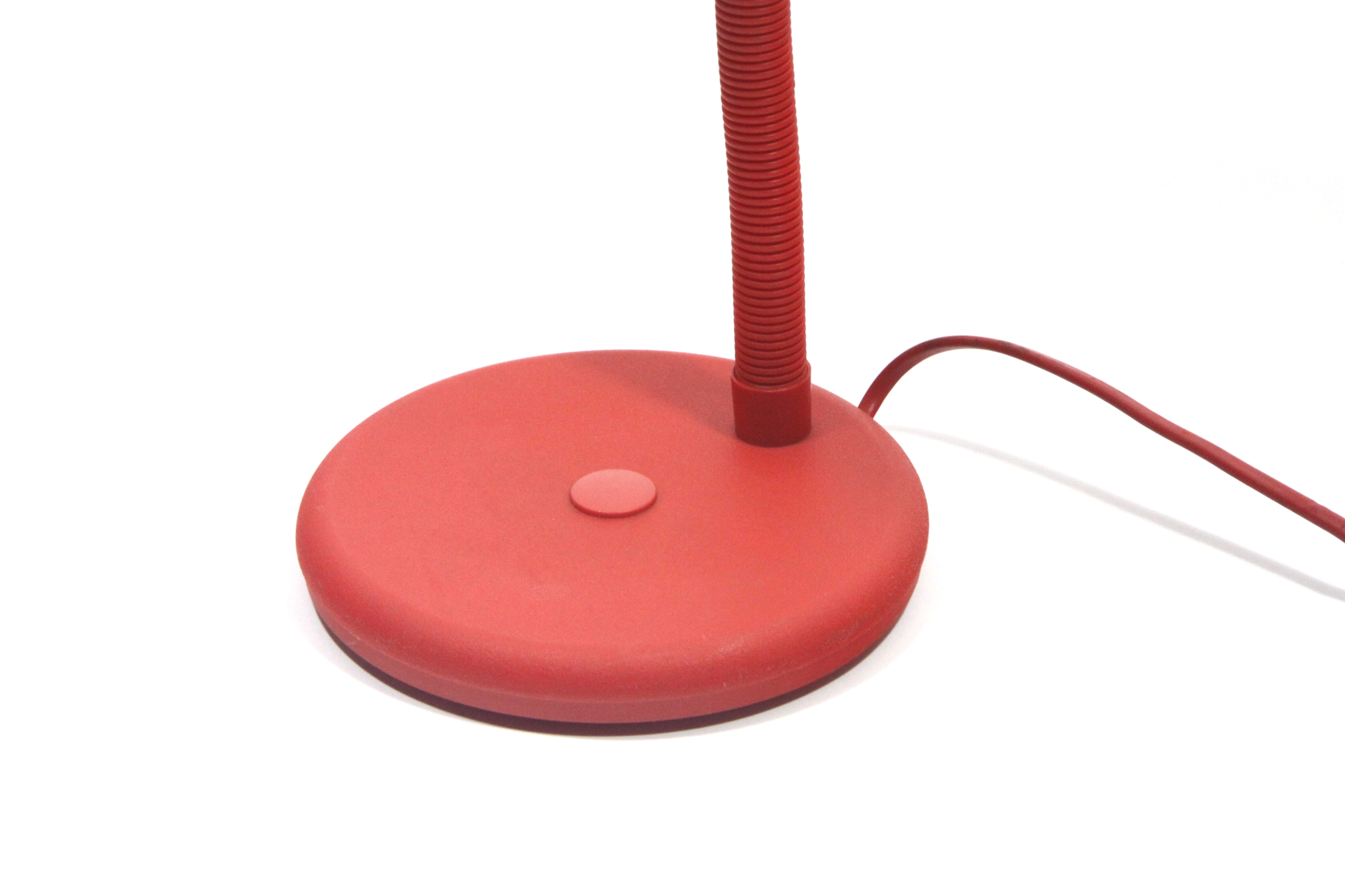 Red table lamp, USSR, 70