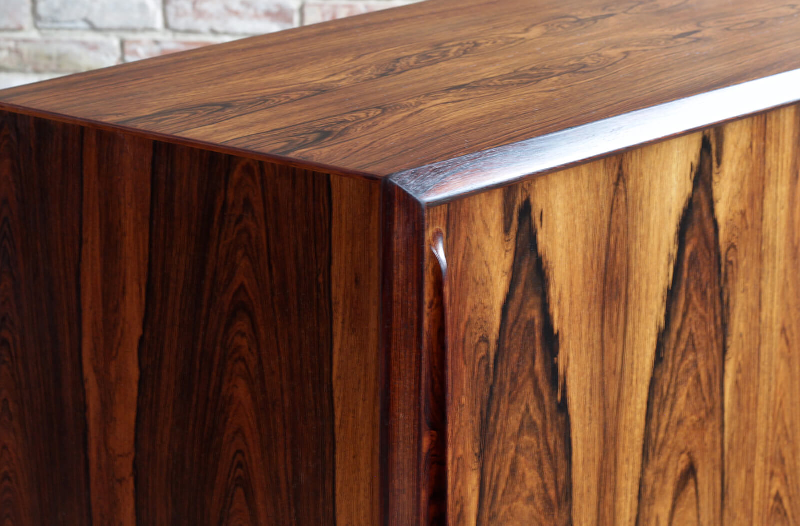 Danish highboard in brasilian rosewood by H. P. Hansen, 1960