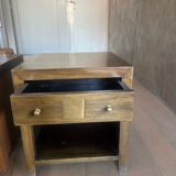 Teak bedside table