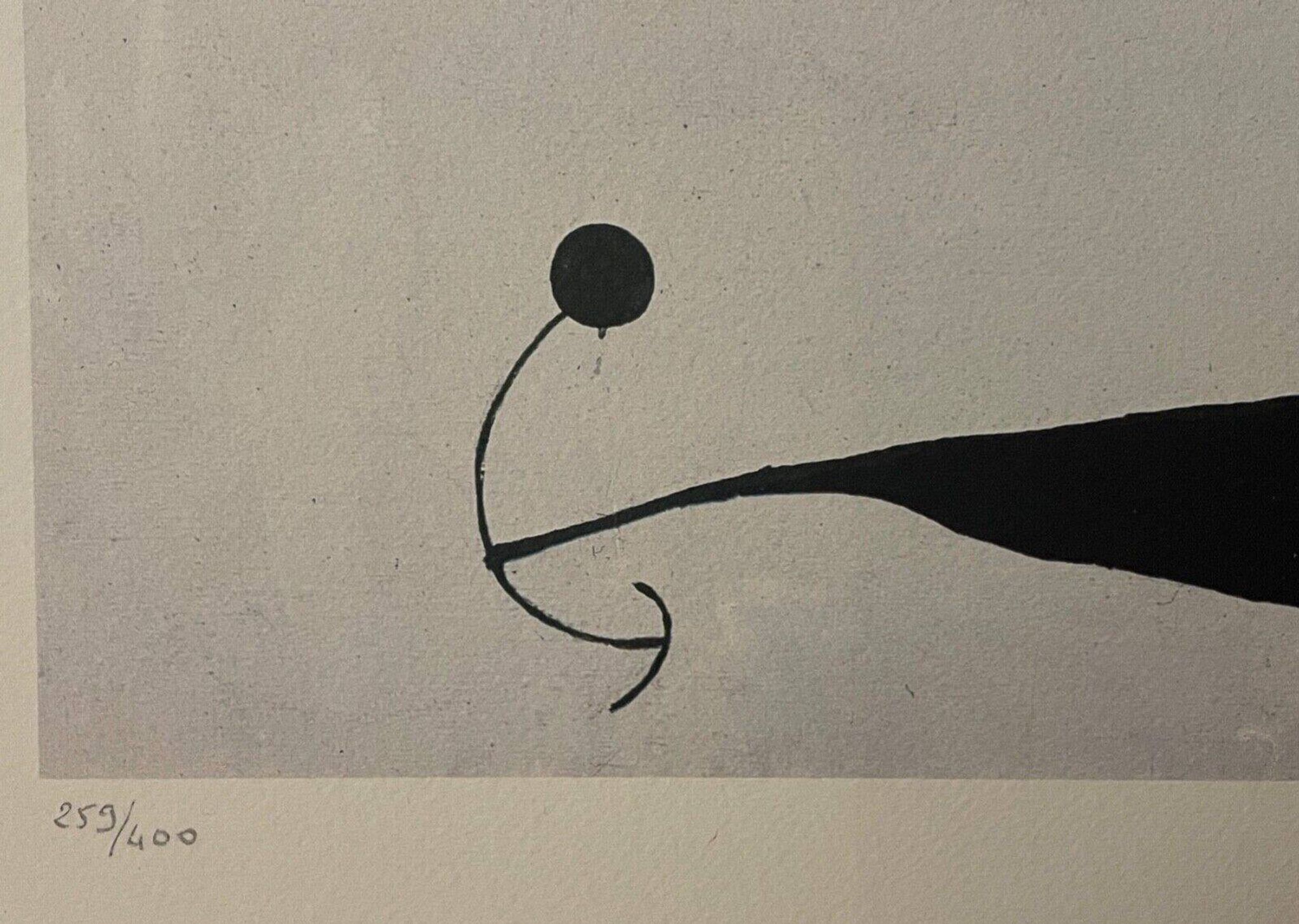 Joan Miró lithograph Woman bird star (Homage to Pablo Picasso 1966) Miro