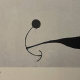 Joan Miró lithographie Femme oiseau étoile (Hommage à Pablo Picasso 1966) Miro