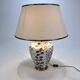 French hand painted ceramic vase lamp, 1970s