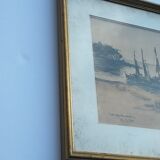 Watercolor painting Carquairanne