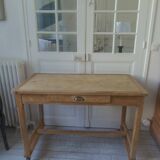 Vintage kitchen table on casters.