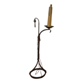 Wrought iron floor lamp