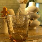 Biot ice bucket in bubbled glass Lila