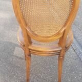 Lot de 6 chaises médaillons de style Louis XVI