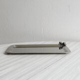 Petit plateau vintage en métal avec nœud décoratif