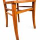 set of 4 curved wood chairs Baumann Restaurant Paris bistro 50s