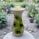 Saint-Clément vase with stylized floral decoration, 1970s