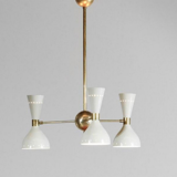 Moonlight chandelier 3 arms white