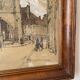 Auguste Drouot (1881- 1955) painting "The cathedral of Auxerre and its surroundings"