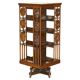Antique Art Nouveau Victorian hand-carved revolving library.